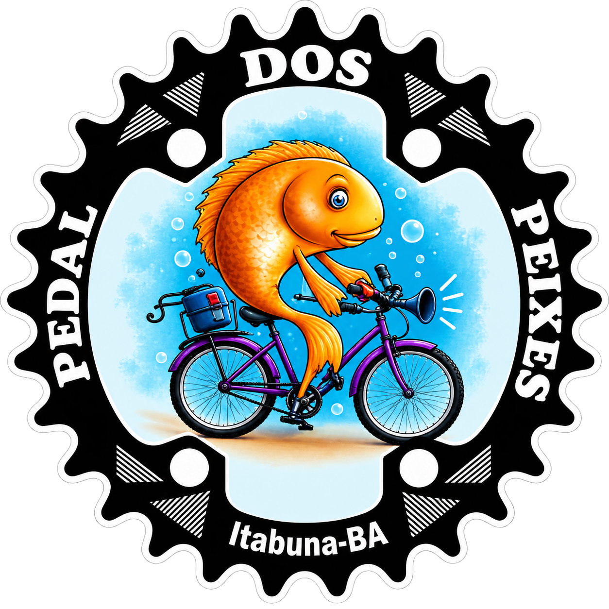 Logo original do Pedal dos Peixes